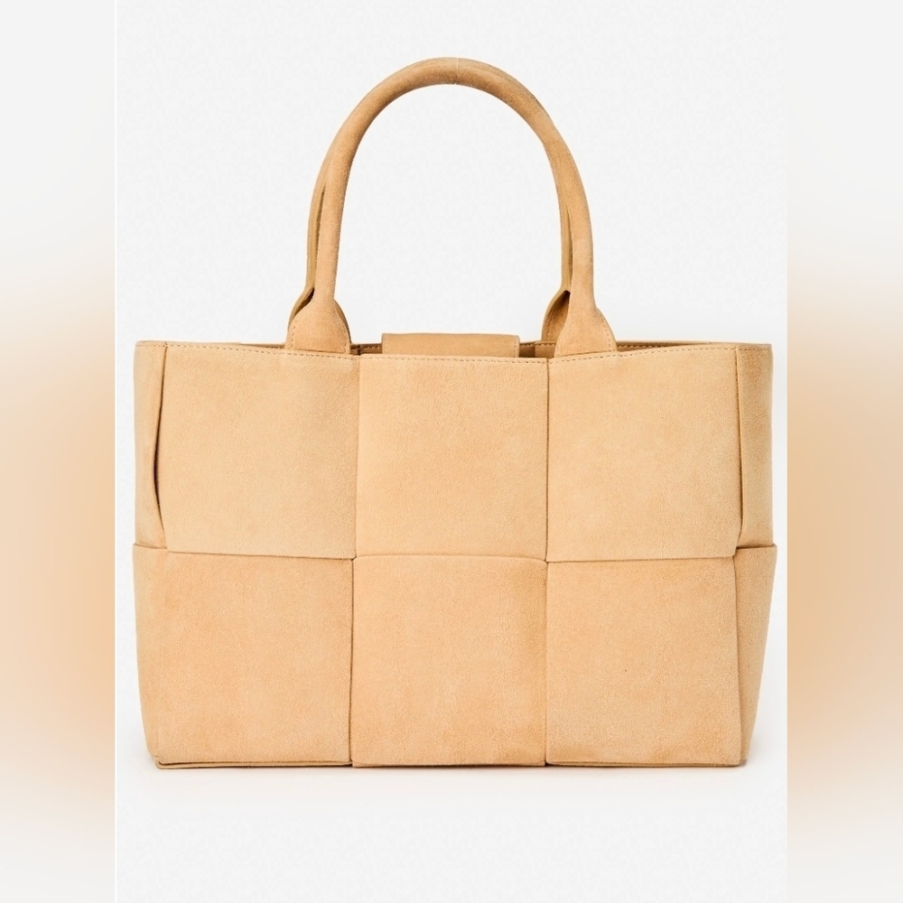 McLaughlin, Tessare Suede Handbag, Sand